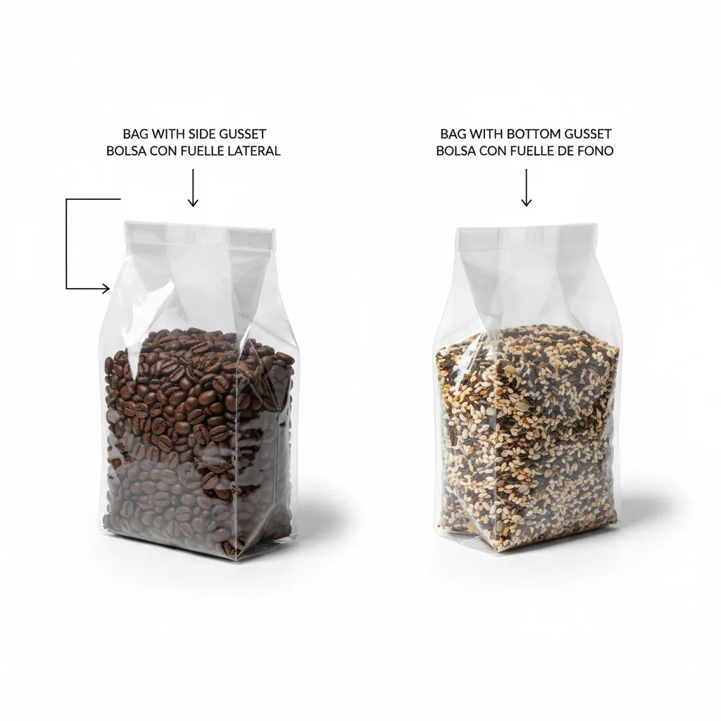 Diferencia entre Bolsa con Fuelle y Sin Fuelle